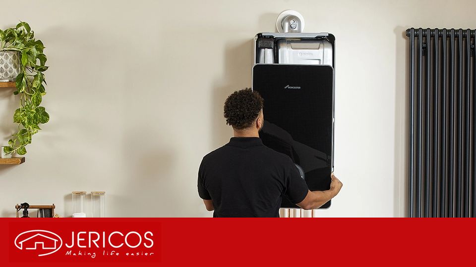 Worcester Bosch boiler being fitted
